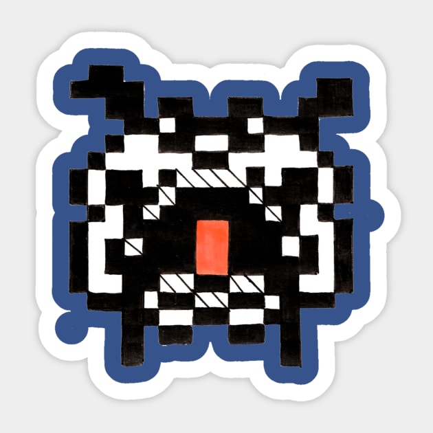 Pixel Mo Sticker by MightyFam